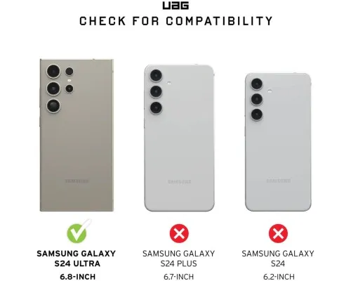 Чохол до мобільного телефона UAG Samsung Galaxy S24 Ultra Metropolis LT Pro Kevlar Black (214420113940)