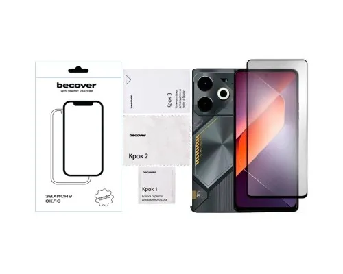 Скло захисне BeCover Tecno POVA 6 (LI7) Black (711580)