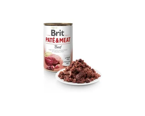 Вологий корм для собак Brit Care Pate and Meat з яловичиною (8595602557400)