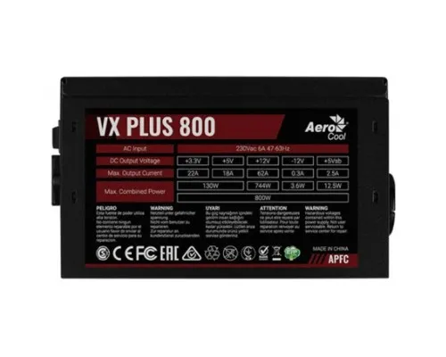 Блок живлення AeroCool 800W VX 800 PLUS (VX 800 PLUS)