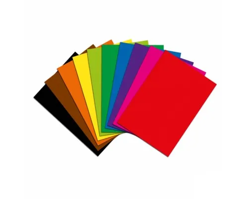 Цветная бумага 1 вересня односторонняя А4, 10 листов (953918)