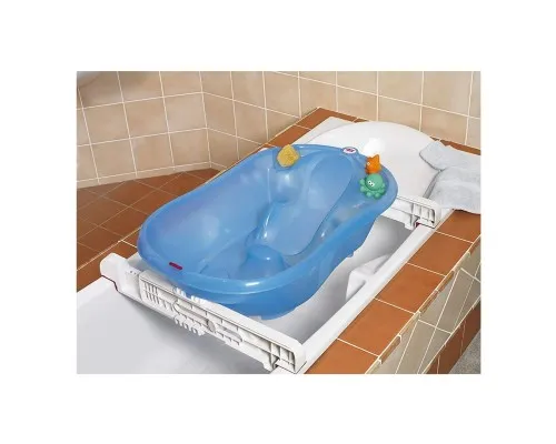 Ванночка Ok Baby Onda з анатомічною гіркою і термодатчиком синій (38238440)