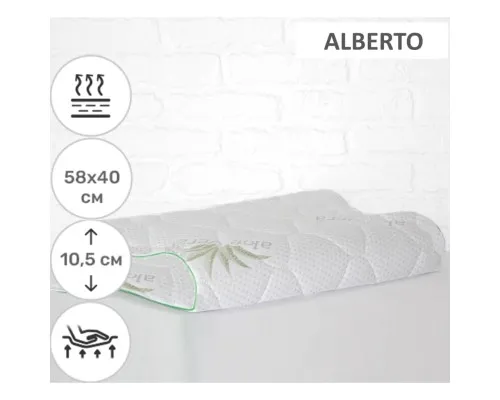 Подушка MirSon ортопедична 6039 Green nature Alberto Aero 58х40х10.5 (2200003261622)