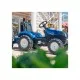 Веломобиль Falk New Holland трактор на педалях с прицепом Синий (3090B)