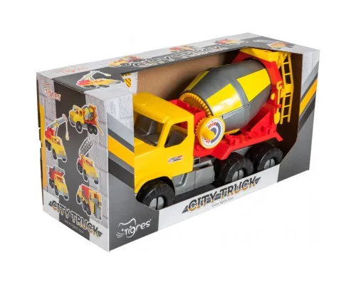 Спецтехника Tigres Авто City Truck бетоносмеситель в коробке (39365)