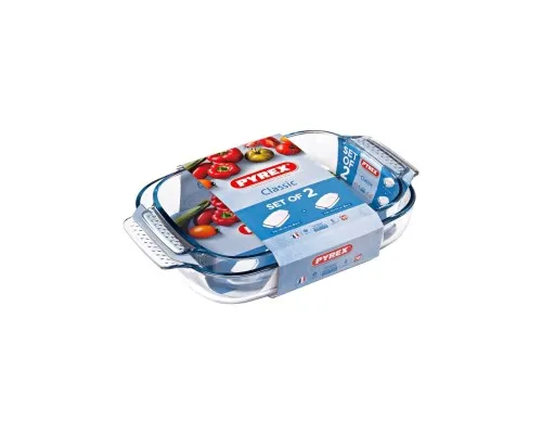 Форма для выпечки Pyrex Classic прямокутна набір 2 шт 3.6 л 2.9 л (912S969/7043)