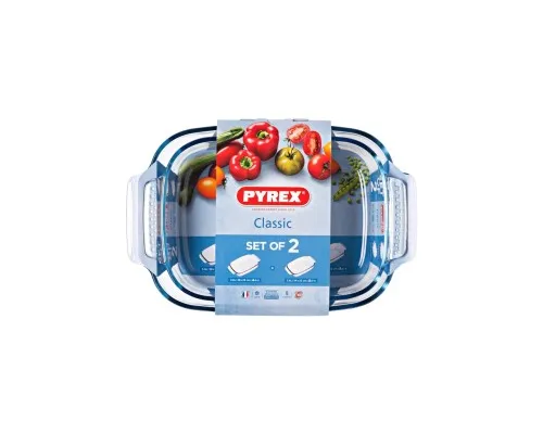 Форма для випікання Pyrex Classic прямокутна набір 2 шт 3.6 л 2.9 л (912S969/7043)