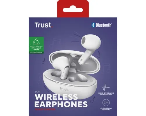 Наушники Trust Yavi Earphones White (25173)