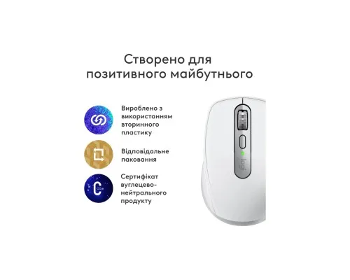 Мышка Logitech MX Anywhere 3S для MAC Wireless Pale Grey (910-006946)