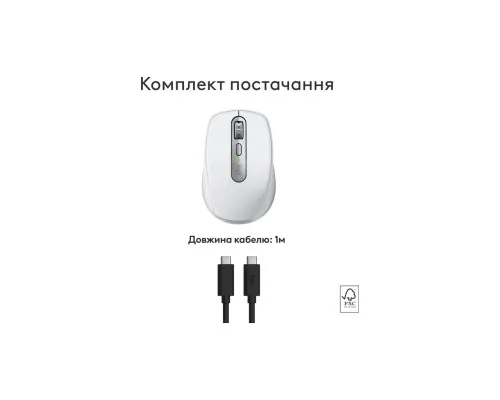 Мышка Logitech MX Anywhere 3S для MAC Wireless Pale Grey (910-006946)