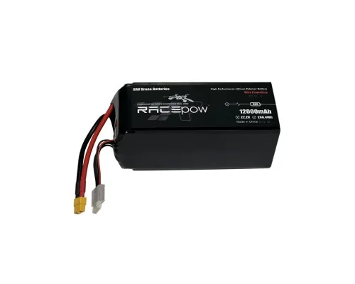 Акумулятор для дрона RacePow Lipo 6s 12000mAh 60C XT60 (12000mAh-6s-60C)