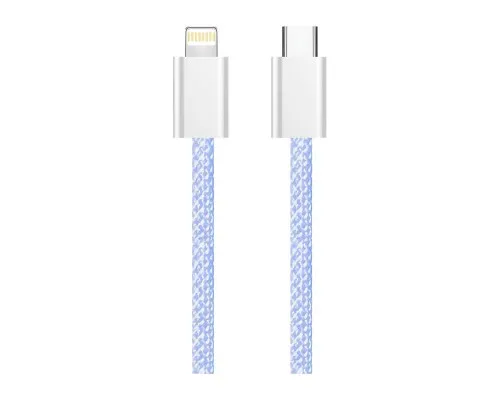 Дата кабель USB-C to Lightning 1.0m 27W purple ColorWay (CW-CBPDCL061-PU)