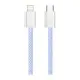 Дата кабель USB-C to Lightning 1.0m 27W purple ColorWay (CW-CBPDCL061-PU)