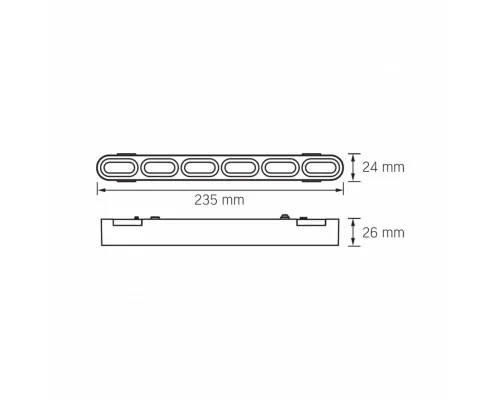Світильник Videx LD16B 11W 4000K 48V Black (VL-TRMS-LD16B)
