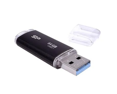 USB флеш накопитель Silicon Power 64GB Blaze B02 Black USB 3.1 (SP064GBUF3B02V1K)
