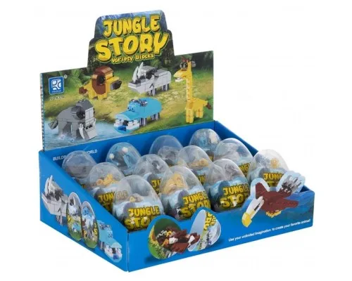 Конструктор Mindbox JUNGLE STORY в яйце в ассорт (K31A)