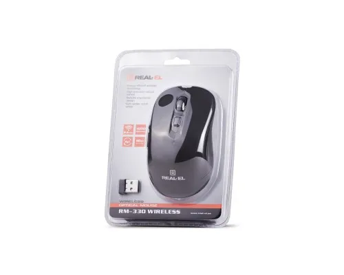 Мишка REAL-EL RM-330 Wireless Black