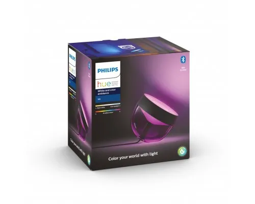 Настольная лампа Philips Hue Iris, Color, BT, DIM, чорна (929002376201)