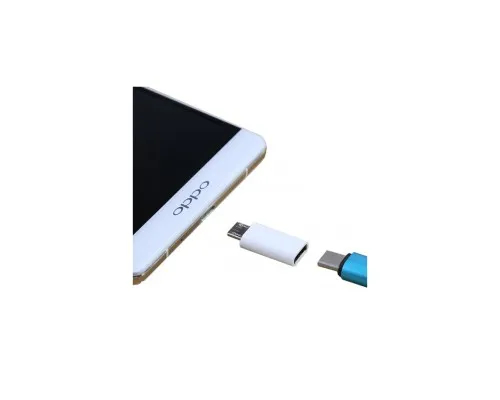 Переходник Lapara Micro USB Male to USB 3.1 Type-C Female white (LA-MaleMicroUSB-TypeC-Female white)