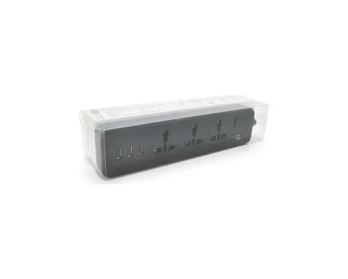 Мережевий фільтр живлення Voltronic TВ-Т13, 3роз, 3*USB Black (ТВ-Т13-Black)