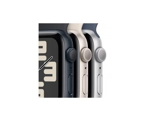 Смарт-годинник Apple Watch SE 2023 GPS 44mm Starlight Aluminium Case with Starlight Sport Band - M/L (MRE53QP/A)