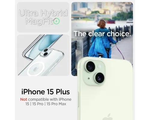 Чехол для мобильного телефона Spigen Apple iPhone 15 Plus Ultra Hybrid MagFit White (ACS06660)