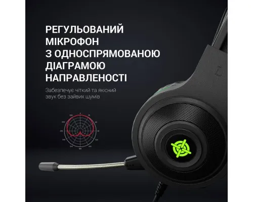 Наушники GamePro Racer HS610G Black-Green (HS610G)