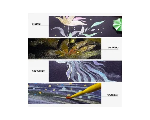 Акварельні фарби Arrtx APW-001-M0108, Металік 8 кольорів (LC303281)