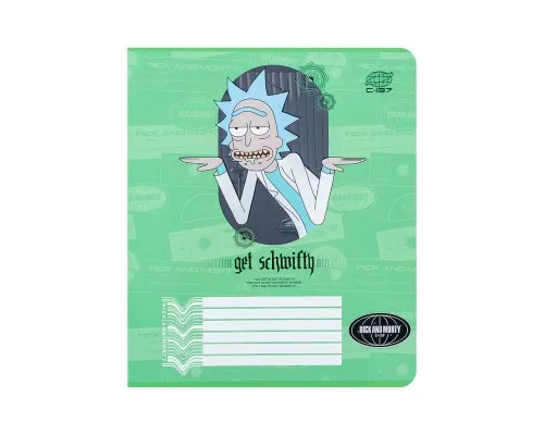 Тетрадь Kite Rick and Morty 18 листов, клетка (RM24-236)