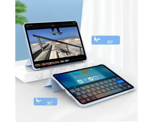 Чохол до планшета BeCover Tri Fold Soft TPU Silicone Apple iPad Pro 13" M4 2024 Light Blue (711753)