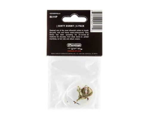 Медіатор Jim Dunlop Dirty Donny Picks .60mm 6 шт. (BL111P.60)