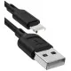 Дата кабель USB 2.0 AM to Lightning 1.0m Fast T-L829 Black T-Phox (T-L829 Black)