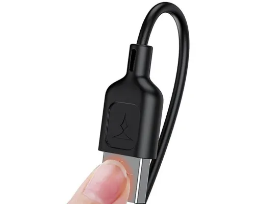 Дата кабель USB 2.0 AM to Lightning 1.0m Fast T-L829 Black T-Phox (T-L829 Black)