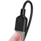 Дата кабель USB 2.0 AM to Lightning 1.0m Fast T-L829 Black T-Phox (T-L829 Black)