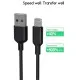 Дата кабель USB 2.0 AM to Lightning 1.0m Fast T-L829 Black T-Phox (T-L829 Black)