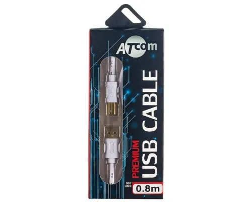 Кабель для принтера USB 2.0 AM/BM 0.8m Atcom (14370)