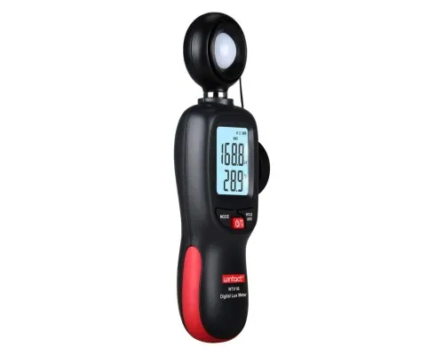 Измеритель освещенности Wintact цифровой + термометр, Bluetooth 200000 Lux (WT81B)
