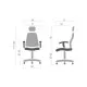 Офісне крісло Аклас Наос TILT Сірий (Сірий/Чорний) (10055397)