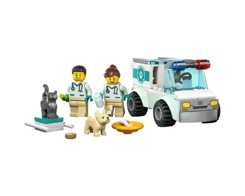 Конструктор LEGO City Фургон ветеринарной скорой помощи 58 деталей (60382)