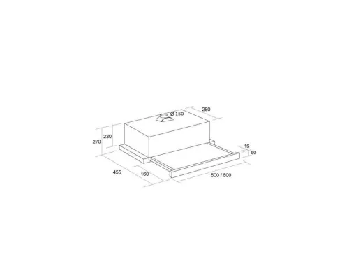 Витяжка кухонна Pyramida TL 60 (1100) IX T