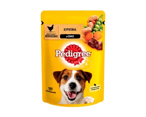 Влажный корм для собак Pedigree Курица и овощи в соусе 100 г (5900951017322)