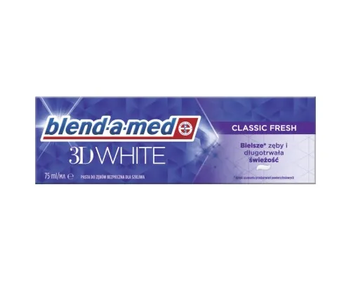 Зубна паста Blend-a-med 3D White Класична свіжість 75 мл (8006540792971)