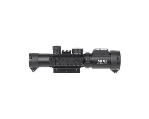 Оптичний приціл Konus KonusPRO AS-34 2-6x28 MIL-DOT IR (7170)