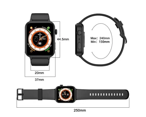 Смарт-часы Blackview R30 Pro Black (6931548317418)