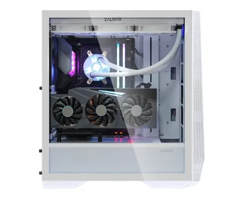 Корпус Zalman Корпус Zalman Z9 ICEBERG WHITE, без БЖ, 2xUSB3.0, 2xUSB2.0, 2x140mm Black fans, TG Side P (Z9ICEBERGWH)