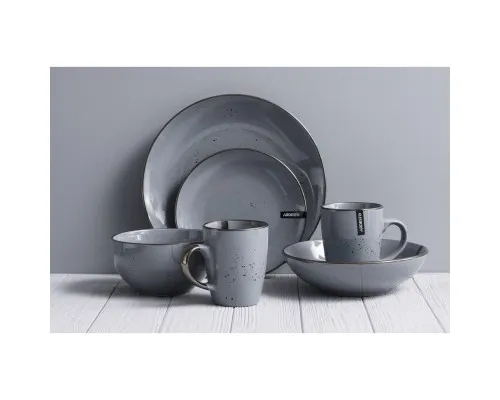 Тарілка Ardesto Bagheria Dinner 26 см Grey (AR2926GREY)