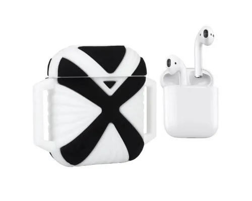 Чехол для наушников X-HuWei i-Smile для Apple AirPods IPH1443 Black+White (702333)