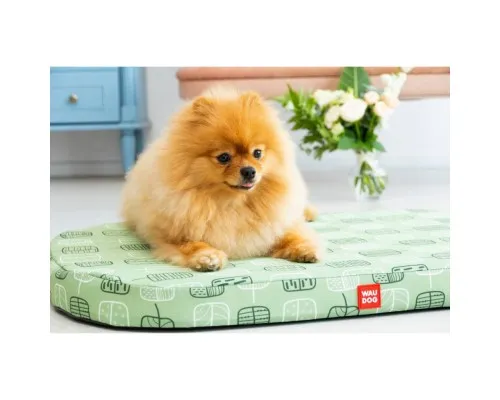 Чохол на матраци для тварин WAUDOG Relax Зелене листя М 80х55 см (1309-0108)