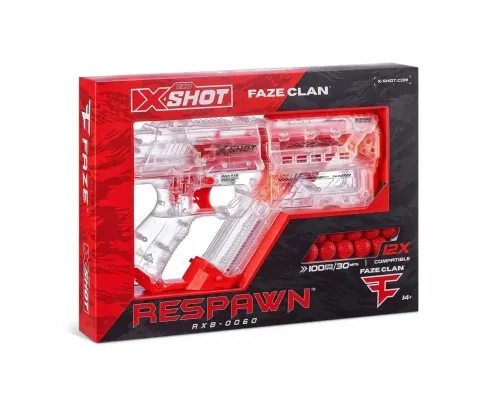 Іграшкова зброя Zuru X-Shot Швидкострільний бластер Chaos FAZE Respawn (12 кульок) (36499)