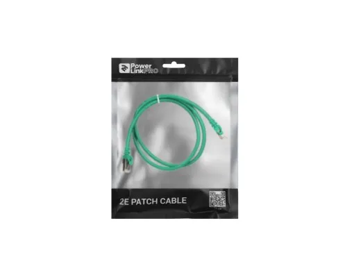 Патч-корд 1м S/FTP Cat 6 CU PVC 26AWG 7/0.16 green 2E (2E-PC6SFTPCOP-100GRN)